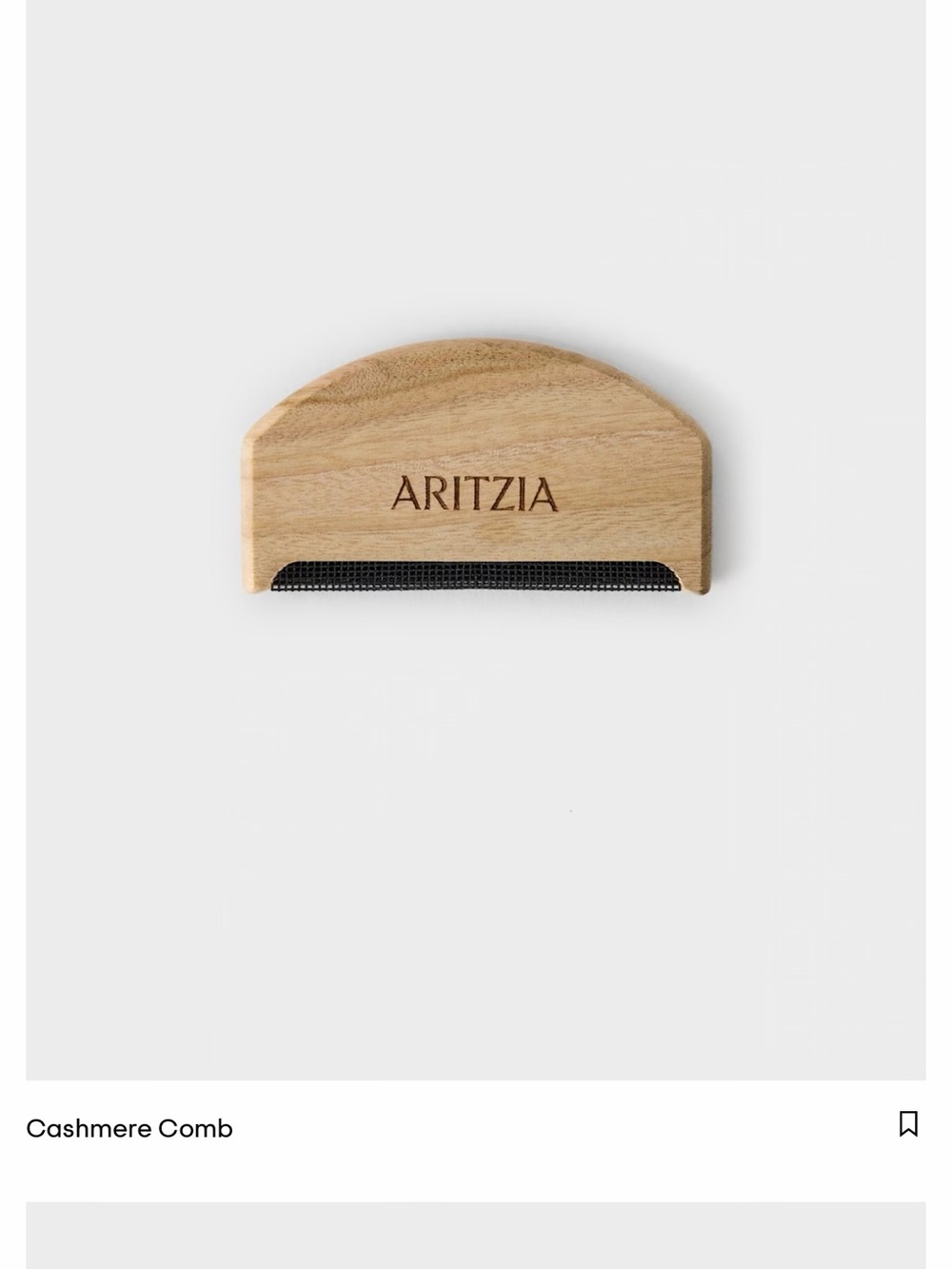 Aritzia Cashmere Comb - Light Wood & Black